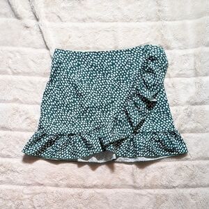 Ditsy Ruffle Hem Floral Skirt